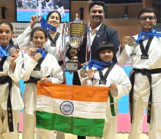 दक्षिण कोरियातील जागतिक तायक्वांदो स्पर्धेत पुण्याचे खेळाडूंची चमकदार कामगिरी